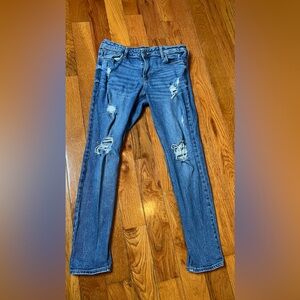 Old Navy Rockstar Jeans Super Skinny Distressed Size 10